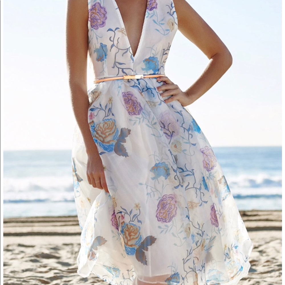 Flowy floral dress